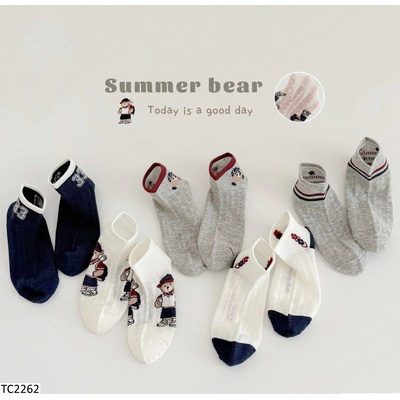 TC2262 SET 5 ĐÔI TẤT THÔNG HƠI CHO BÉ