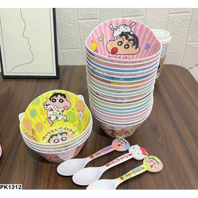 PK1312 BỘ BÁT THÌA HOẠT HÌNH CHO BÉ