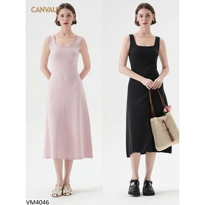 VM4046 VÁY SÁT NÁCH DÁNG DÀI CHO NỮ CANVAUS