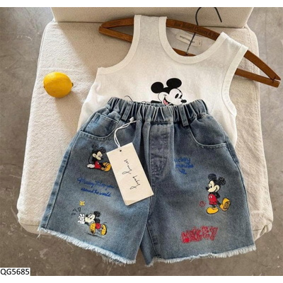 QG5685 QUẦN SHORT JEANS MICKEY