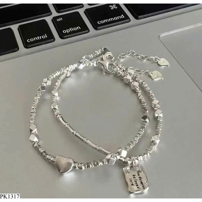 PK1317 SET VÒNG BẠC MIX