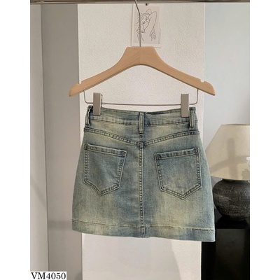 VM4050 CHÂN VÁY JEANS NGẮN BASIC