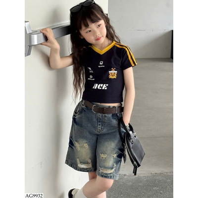AG9932 ÁO CROPTOP PHONG CÁCH CHO BÉ