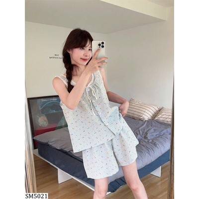 SM5021 BỘ NGỦ STYLE TIỂU THƯ PHỐI REN