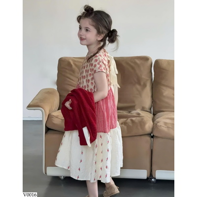V0016 ĐẦM MAXI PHỐI MÀU