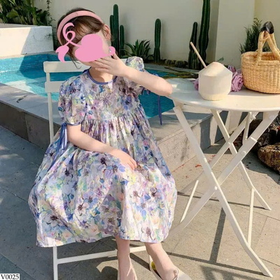 V0025 VÁY CÔNG CHÚA BÉ GÁI SIÊU XINH