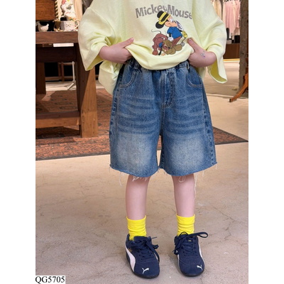 QG5705 QUẦN SHORT JEAN RÁCH GẤU CHO BÉ