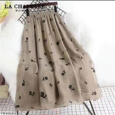 VM4068 CHÂN VÁY LƯỚI HOẠ TIẾT HOA DÁNG DÀI