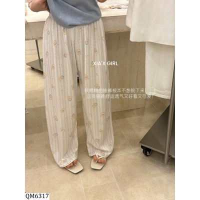 QM6317 QUẦN SUÔNG MỎNG HỌA TIẾT
