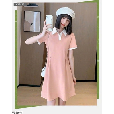 VM4074 VÁY POLO SANG CHẢNH CHO NỮ