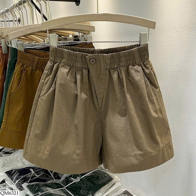 QM6321 QUẦN SHORT NỮ THUN FORM RỘNG