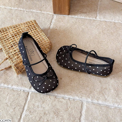 GG9576 GIÀY BÚP BÊ CHẤM BI