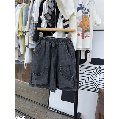 QT5626 QUẦN SHORT JEANS TÚI NỔI