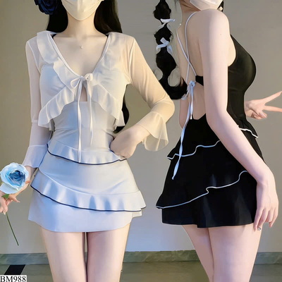 BM988 VÁY BƠI 2S NHIỀU TẦNG