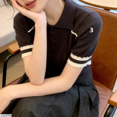 AM2996 ÁO LEN TAY NGẮN CHO NỮ