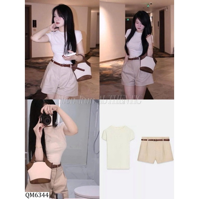 QM6344 QUẦN SHORT KÈM ĐAI KASLEAD