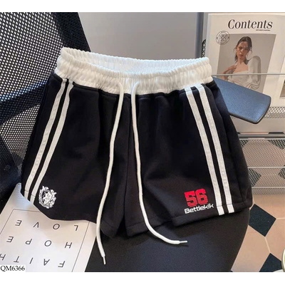 QM6366 QUẦN SHORT THỂ THAO NỮ VIỀN SỌC