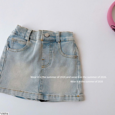 V0054 VÁY JEANS CHỮ A CHO BÉ