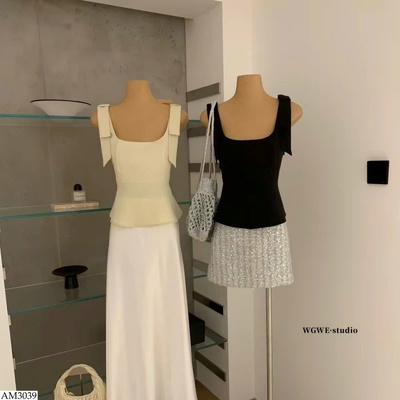 AM3039 ÁO CỔ U SÁT NÁCH CHO NƯ HÃNG W.G.W.E 