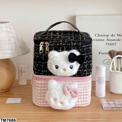 TM7686 TÚI ĐỰNG ĐỒ MAKEUP HELLO KITTY
