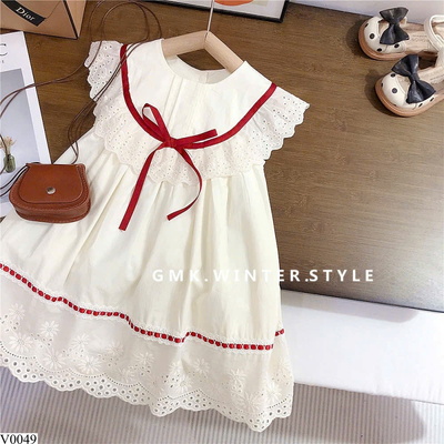 V0049 VÁY CÁNH TIÊN PHỐI REN BÉ GÁI