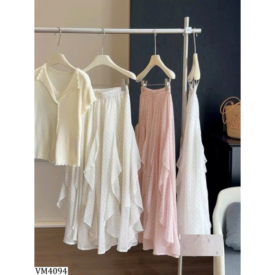 VM4094 CHÂN VÁY LAYER CHẤM BI ANNA