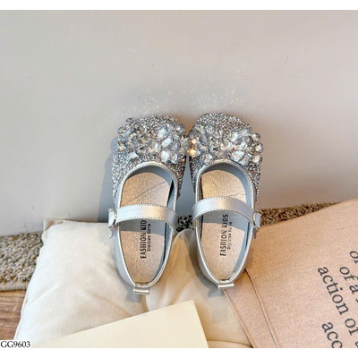 GG9603 GIÀY BÚP BÊ HOA ĐÁ BLING