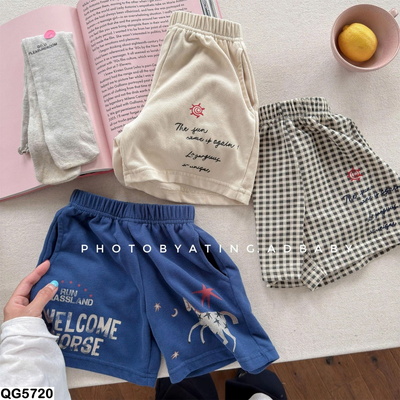 QG5720 QUẦN SHORT HỌA TIẾT CHỮ  ADBABY ZHILI