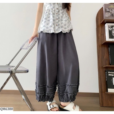 QM6380  QUẦN BÍ ỐNG RỘNG VIỀN BÈO