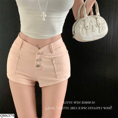 QM6379 QUẦN SHORT JEAN DÁNG ÔM