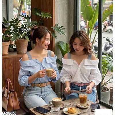 AM3060   ÁO TRỄ VAI ANNA