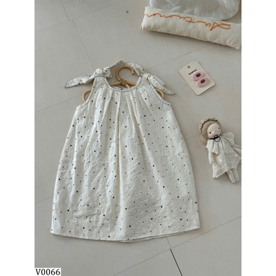 V0066  VÁY SÁT NÁCH CHẤM BI