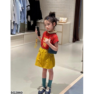 SG2860 TANKTOP ĐỎ MIX CV GIÓ VÀNG