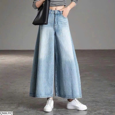 QM6392 QUẦN JEAN ỐNG RỘNG NỮ DÁNG SUÔNG