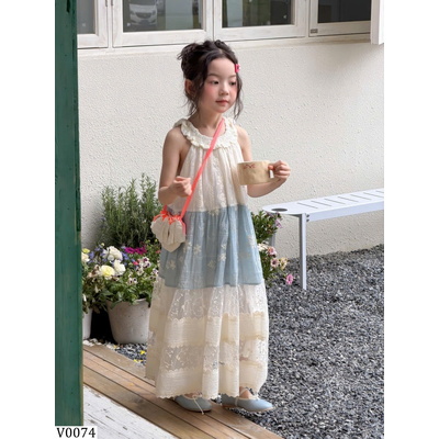 V0074  VÁY SÁT NÁCH CỔ YẾM DÁNG DÀI