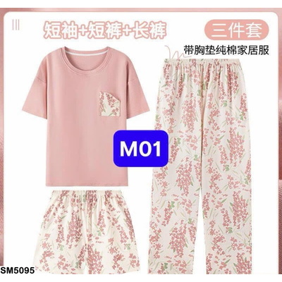 SM5095 BỘ COTTON 3 CHI TIẾT IN HÌNH