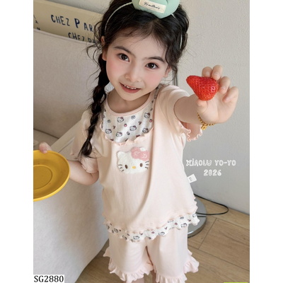 SG2880 BỘ COTTON VIỀN BÈO SANRIO