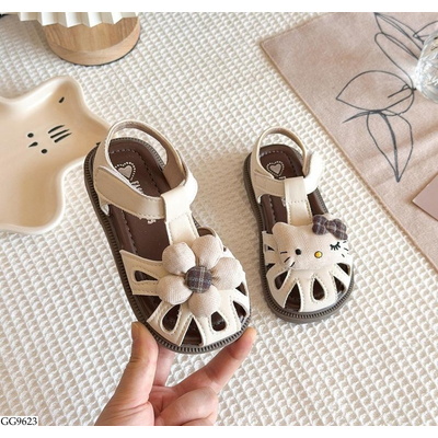 GG9623 SANDAL GẮN HOA DỄ THƯƠNG