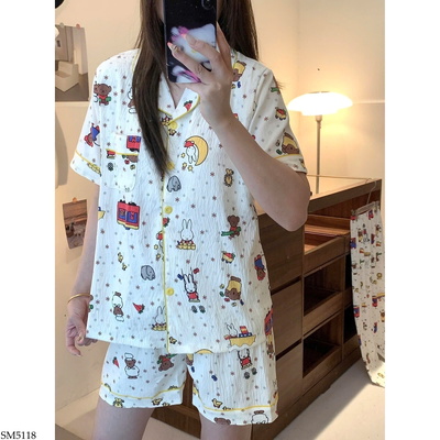SM5118 BỘ PIJAMA HỌAT HÌNH CHO NỮ