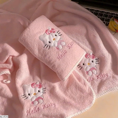 K1531 SET 2 KHĂN TẮM KITTY