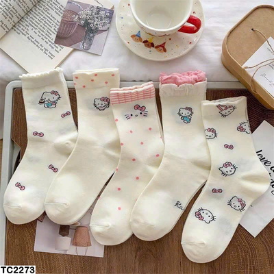 TC2273 SET 10 ĐÔI TẤT HELLO KITTY