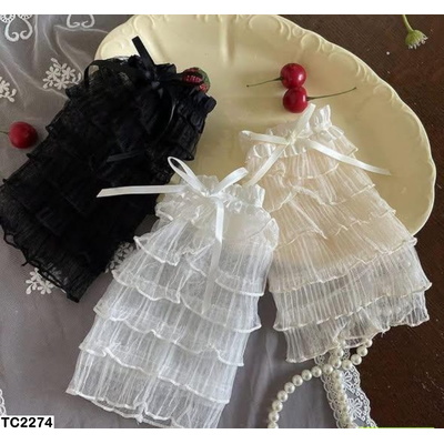 TC2274 TẤT ỐNG VOAN REN XINH XẮN