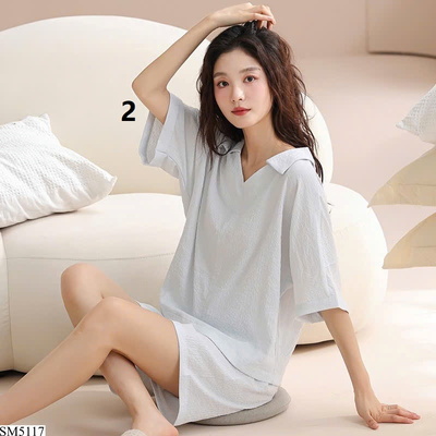 SM5117 BỘ ĐỒ NGỦ CỔ V NỮ