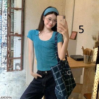 AM3096   ÁO THUN CỔ TRÒN NỮ