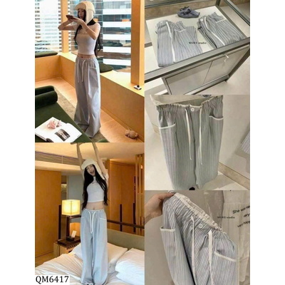 QM6417 QUẦN SUÔNG KẺ SỌC W.G.W.E