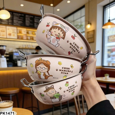 PK1471 BÁT INOX HOẠT HÌNH CHIBI MARUKO