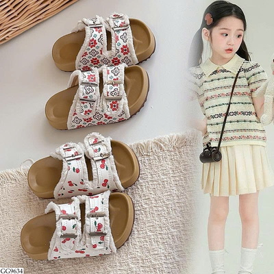 GG9634 DÉP LÊ QUAI HỌA TIẾT DỄ THƯƠNG