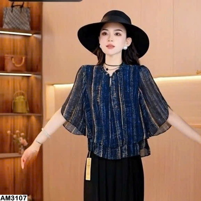 AM3107 ÁO KIỂU NỮ SỌC NHẸ NHÀNG