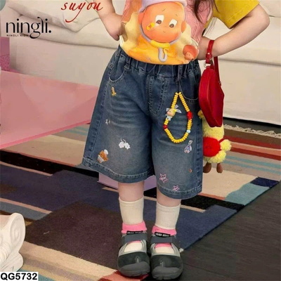 QG5732 QUẦN SHORT DENIM CHO BÉ GÁI