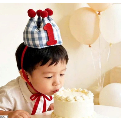 BD718 BĂNG ĐÔ VƯƠNG MIỆN SINH NHẬT CHO BÉ